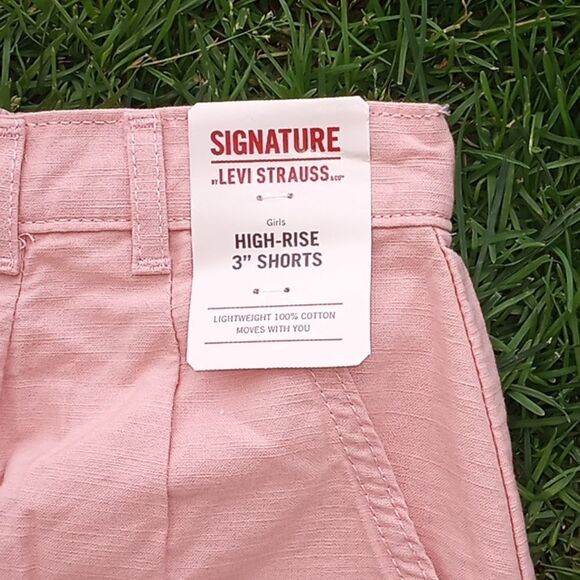 Girls High-rise Pleated  Denim Shorts Size XXL - Picture 2 of 5